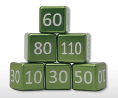 Pokemon Classic Numeric Damage Counter Set - Grass Green (6pcs)